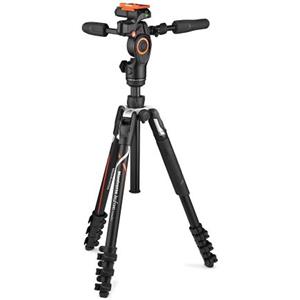 Manfrotto Befree Advanced 3-Way: Treppiede da Viaggio in Alluminio con Testa Fluida a 3 Vie e Portata di 6 kg, incluso Borsa da Trasporto