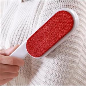 Topolenashop Spazzola Levapelucchi per Indumenti - Rimuove Pelucchi, Polvere e Peli di Animali Domestici - Doppi Cuscinetti in Velluto - Impugnatura Ergonomica 74292