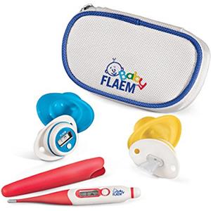 Flaem Baby BF04A00 Trousse Bebè Sano Termometro a Succhiotto Digitale Ergonomico