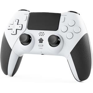 LATEC Controller per PS4 Gamepad Wireless Compatibile con P4/PS-4 PRO/PS-4 Slim Joystick P4 con Doppio Shock/Sei-Assi/TouchPad/Funzione Turbo