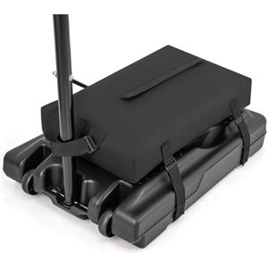 LIFEZEAL Borsa di Sabbia per Canestro da Basket, 75 x 41 x 12 cm, Sacco di Sabbia per Canestro da Basket, Ancora a Base Resistente, in Tessuto Oxford, per Interni ed Esterni, Portata 136 kg, Nera