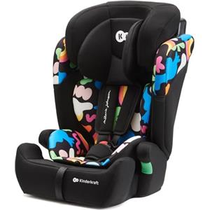kk Kinderkraft Kinderkraft COMFORT UP I-SIZE 76-150 cm Seggiolino auto 9-36 kg, Poggiatesta Regolabile di 11 livelli, Seduta spaziosa, Cinture di Sicurezza, Inserto modulare dotato, Gruppo 1/2/3, Happy Shapes
