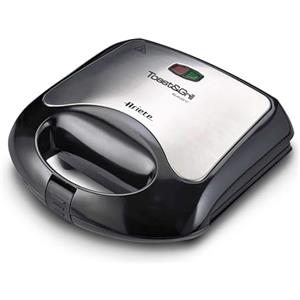 Ariete 1980 Piastra per Panini - Toast & Grill Easy - Griglia elettrica con coperchio - Sandwich maker - Hot dog - Hamburger