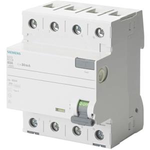 Siemens 5SV - Interruttore differenziale clase-a 4 poli 40 A 30 mA 70 mm