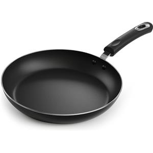 KICHLY Padella Antiaderente In Alluminio Da 28 Cm - Padella A Induzione Durevole E Di Alta Qualità - Con Manico Rivettato, Adatta A Piani Di Cottura Elettrici E In Ceramica (Nero)