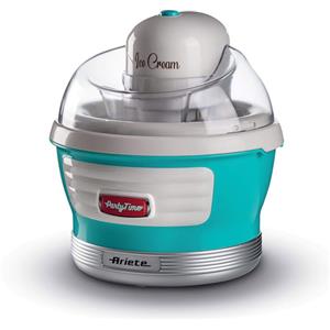 Ariete 643 Ice Cream Maker Party Time, Macchina per fare il gelato, 12W, Capacità 1,5 L, Cestello estraibile con doppio isolamento, Tempo preparazione 30