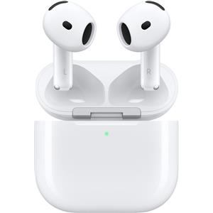Apple AirPods 4. Gen | bianco | custodia di ricarica (USB-C, MagSafe) | Cancellazione attiva del rumore