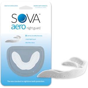 SOVA Aero Night Guard - Bite Dentale per Bruxismo - Paradenti per la notte - Contro il Digrignare dei Denti e il bruxismo - Personalizzabile Individualmente - Spessore di 1,6 MM - Senza Custodia.