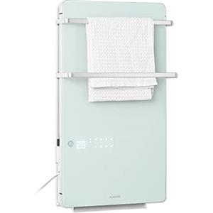 Klarstein Smart Stufa Elettrica Basso Consumo, Termoconvettore a Parete 2000W Touch, Termosifone Elettrico, Riscaldamento Elettrico, Pannello Radiante Infrarossi, Lampada Riscaldante IPX4 No CO2