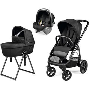 Peg Perego Trio Peg Perego Veloce TC Con Culla Belvedere e Primo Viaggio Slk True black