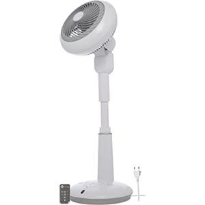 Iris Ohyama Woozoo, 37m², Ventilatore da Tavolo, Ufficio, Bianco, Telecomando, Silenzioso, Oscillazione, Per Camera, Soggiorno, Cucina, Circolatore d'Aria, Raffreddamento, Potente, STF-DC15T