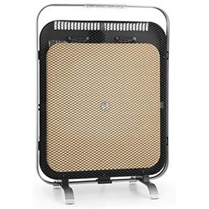 Klarstein Stufa Elettrica Basso Consumo, Stufetta Elettrica Basso Consumo 1300W, Riscaldamento Elettrico in Alluminio con Marmo, Termostato, Riscaldatore Pannello Radiante Infrarossi e Antigelo