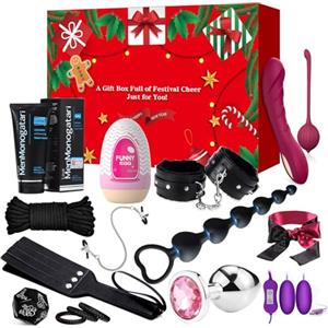 YICOCO Calendario erotico dell'Avvento 2025-13 giocattoli sessuali per coppie di adulti - Calendario dei regali sessuali per adulti - Vibratore giocattolo sessuale di San Valentino Bondage incluso