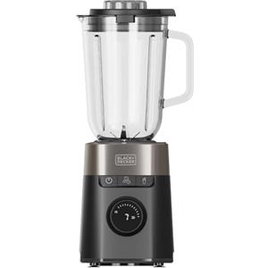 Black+Decker - Frullatore BXJB1201E 2200W | Caraffa in Vetro 2.2L | 8 Velocità | 6 Lame in Acciaio Inox | Funzione Pulse | Smoothie e Tritaghiaccio | Display LED | Sistema di Sicurezza