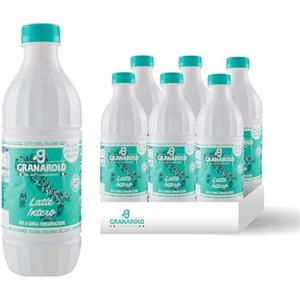 Granarolo, Latte Intero UHT da Latte Crudo per l'Alta Qualità 1 lt, 6 Confezioni di Latte Italiano, Mantiene lo Stesso Quantitativo di Proteine del Latte di Partenza grazie al Trattamento Termico