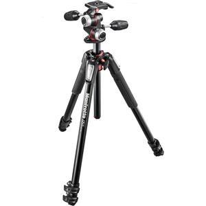 Manfrotto Kit 055 a 3 sezioni alluminio con testa a 3 vie MK055XPRO3-3W