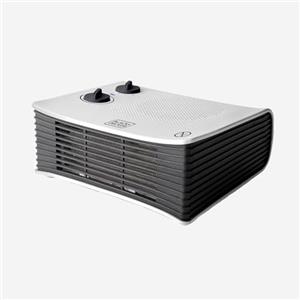 BLACK+DECKER BLACK + DECKER - Termoventilatore potente 2000W. 2 livelli di potenza. Temperatura regolabile. Stufetta elettrica e ventilatore. Protezione da surriscaldamento. Spia LED. Per stanze fino 15mq. Bianco