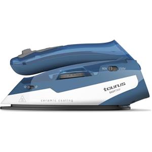 Taurus - Ferro da Stiro da Viaggio EasyTrip | Bivoltaggio | 1100W | Leggero e Pieghevole | Colpo di Vapore 40g/min | Flusso Continuo 10g/min | Serbatoio 80ml | Piastra Ceramica | 40s