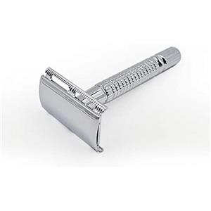 FURBO Rasoio di Sicurezza Tech III - 3 Pezzi, Close Comb, 8,5 cm, Acciaio Inossidabile, 56 gr, con Lametta Astra Inclusa