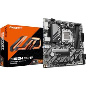 GIGABYTE B850M D3HP Scheda Madre - Processori AMD Ryzen Serie 9000, 5+2+2 fasi VRM digitali, fino a 8200MHz DDR5 (OC), 1xPCIe 5.0 + 1xPCIe 4.0 M.2, LAN GbE, USB 3.2 Gen 2