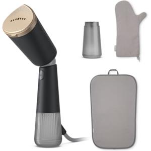 Philips Stiratore a Vapore Portatile Serie 5000 - Testa Pieghevole, 1400W, Pronto in 35s, 24g/min, Sicuro su Tutti i Tessuti, Serbatoio Extra e StyleMat Inclusi (STH5030/80)