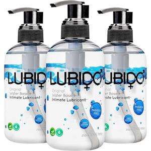 Lubido Original Gel lubrificante intimo a base d'acqua senza parabeni - 250ml (Confezione da 3)
