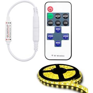 Comioke Mini LED Telecomando Controller, LED RF Wireless Remoto, LED Telecomando Dimmer Banda, Dimmer/interruttore Per Luci LED Da 12 V CC a Tensione Continua, RF Dimmer Controllo Wireless Controller