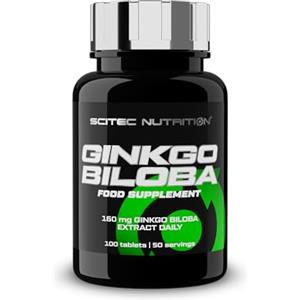 Scitec Nutrition Ginkgo Biloba Estratto in Compresse - Supporto naturale, principi attivi standardizzati, 100 compresse