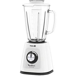 Moulinex LM4351 Blendforce 2, Frullatore Elettrico con Tecnologia Powelix, 800 W, 1.75 Litri, Sistema SmartLock, Blender Frullatore Elettrico con 3 Velocità e Vaso in Vetro Termoresistente