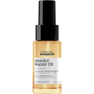 L'Oréal Professionnel Paris Olio per Capelli Luminosi, Termoprotettore, Anti Crespo, Trattamento per Capelli Secchi, Absolut Repair 10 in 1 Multiuso, Mini Size da Viaggio, 30 ml