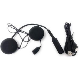 SQUADO - Cuffia Bluetooth impermeabile per casco moto, con microfono, Bluetooth universale Headset da casco, INTERFONO MICROFONO AURICOLARE
