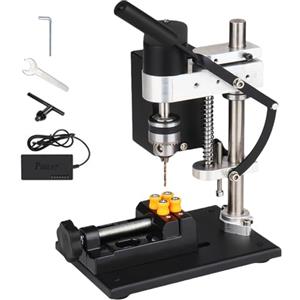 washrobots Trapano A Colonna 250W Mini Trapano Banco Supporto Per Trapano Piccolo Trapano da Tavolo Velocità Regolabile 7 Velocità Per Metallo Legno Acrilico Plastica