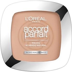 L'Oreal Paris L'Oréal Paris Cipria Uniformante e Fissante, Per Tutti i Tipi di Pelle, Pelle Setosa e Risultato Naturale, Arricchita con Pigmenti Minerali e Acido Ialuronico, Accord Parfait, 5R Sable Rose