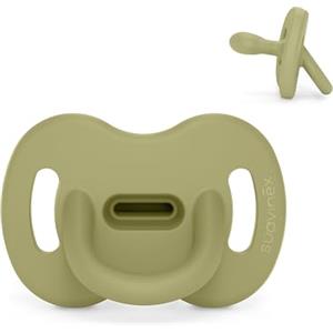 Suavinex, Ciuccio Tutto in Silicone, per Bambini 0/6 Mesi, Ciuccio con Tettarella Simmetrica Sx Pro, Super Morbido e Flessibile, Ideale per Dormire, Color Essence, Turtle Green