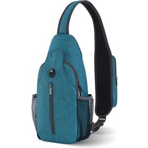 BROADREAM Multitasche Zaino Monospalla Sling Bag, Antifurto Impermeabile borsello monospalla piccolo borsa da petto per Uomo Donna Casual Ciclismo Trekking Viaggio