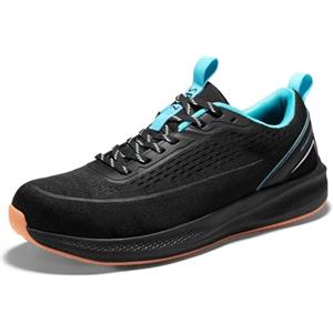 SPIEZ Scarpe Antinfortunistiche Uomo Scarpe Antinfortunistiche Leggere Antiscivolo Scarpe da Lavoro Moda Traspiranti Adatte al Lavoro e alla Vita Quotidiana Nero EU41