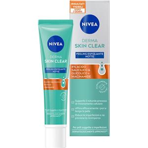 Nivea Derma Skin Clear Peeling Esfoliante Notte 40 ml - Con Acido Glicolico, Salicilico e Niacinamide per pelle rigenerata e senza imperfezioni
