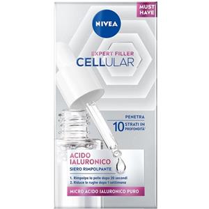 Nivea Cellular Expert Filler Siero Viso Rimpolpante con Micro Acido Ialuronico e Booster di Collagene - 15 ml