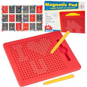 GIBOHOM Magico Gioco Magnetico,Tavola da Disegno Magnetica,Tavola da Disegno Magnetica per Bambini,Disegno con Piccole Palline Magnetichebambini, Bambini Giocattolo Educativo per dai 3 Anni in su