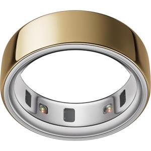 Oura Ring 4 - Gold - Misura 7 - Smart Ring | Provalo con il kit di misurazione Oura Ring 4 | Indossabile per monitorare il sonno - Frequenza cardiaca - Fitness - Batteria fino a 8 giorni