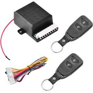 Generico di accesso senza chiave per auto, kit chiusura centralizzata per auto - Installazioni antifurto remote 12V - di attuatore per chiusura elettrica della porta per la maggior parte dei veicoli automobili