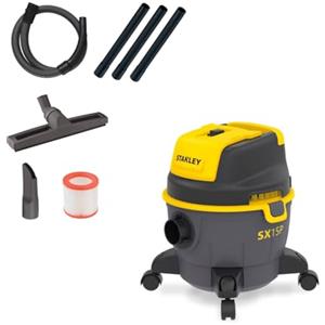 Stanley SXVC15PE, Aspiratore Solidi e Liquidi, Nero