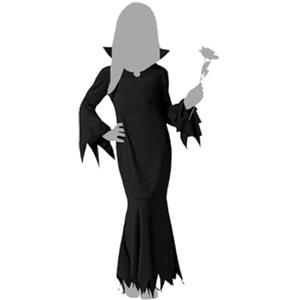 Atosa Costume Fantasma Nero Bambina Infantile 10 A 12 AÑOS