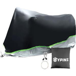 EYPINS Telo Coprimoto Impermeabile per Esterno 245x105x125 cm,Copertura Universale con Serratura a Combinazione Strisce Riflettenti per Moto e Scooter,Resistente al Vento e alla Polvere