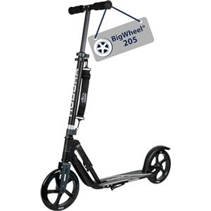 HUDORA BigWheel 205 Pure Scooter, Monopattino per bambini e adulti, Scooter a partire dai 6 anni, City Roller fino a 100 kg, Pieghevole e regolabile in altezza