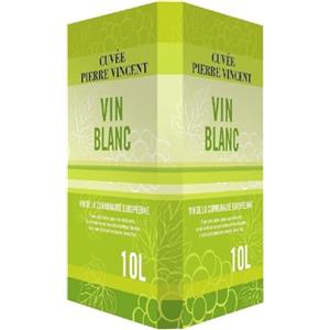 Pierre Vincent - Vino Bianco fresco e aromatico, Bag in Box 10L BIB (1 x 10L)