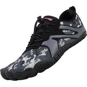 SAGUARO Uomo Donna Scarpe Barefoot Minimaliste Leggere Comod Scarpette da Trekking Trail Running, Mimetico 48