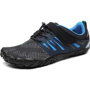 SAGUARO Scarpe Barefoot Uomo Donna Scarpe da Trail Running Minimaliste Antiscivolo Leggere Outdoor, Blue Nero 40