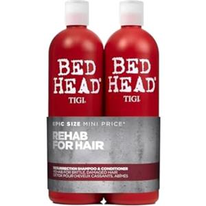 Bed Head by TIGI | Set shampoo e balsamo Resurrection Repair | Trattamento professionale per capelli secchi e rovinati | Potente formula ristrutturante e condizionante | 2x750ml