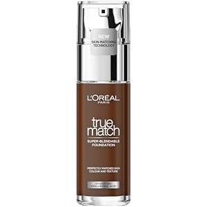 L'Oréal Paris Fondotinta Liquido, Incarnato Uniforme e Illuminato, Finish Naturale, Per Tutti i Tipi di Pelle, Formula con Acido Ialuronico, Accord Parfait, Tonalità: 10R/C Espresso, 30 ml